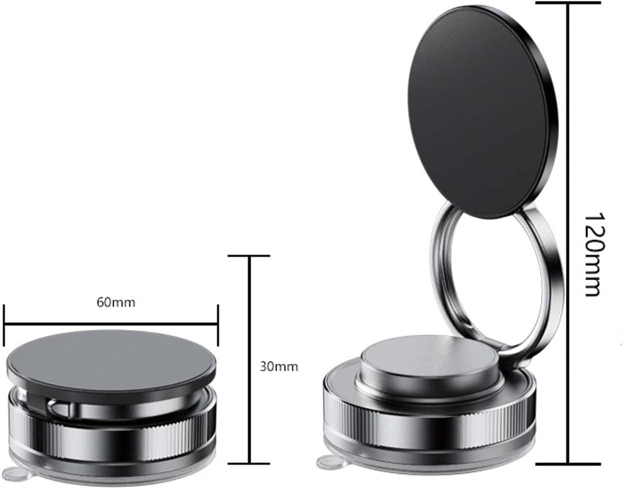 Magnetic suction cup phone holder, 360° rotation