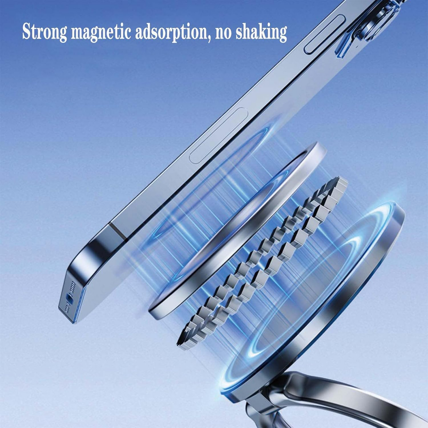 Magnetic suction cup phone holder, 360° rotation