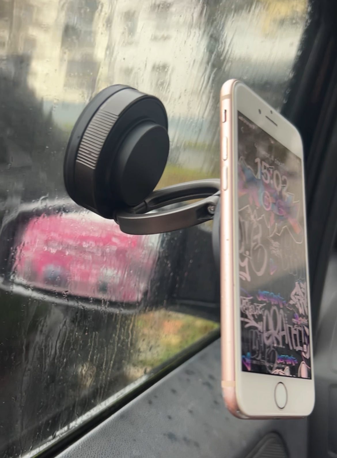 Support téléphonique magnétique universel pour voiture avec ventouse 360° — compact, puissant et tendance 2025